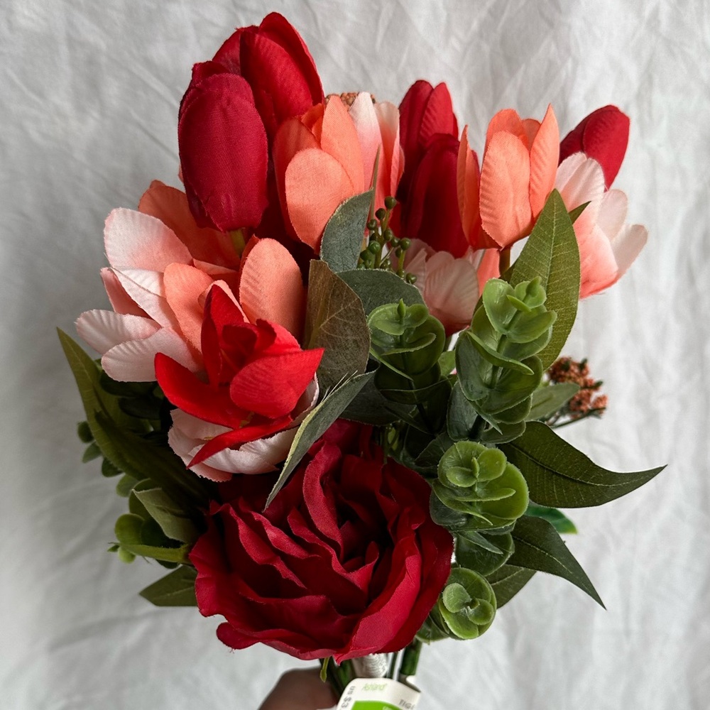 Elegant Floral Bouquet with Red and Green Accents